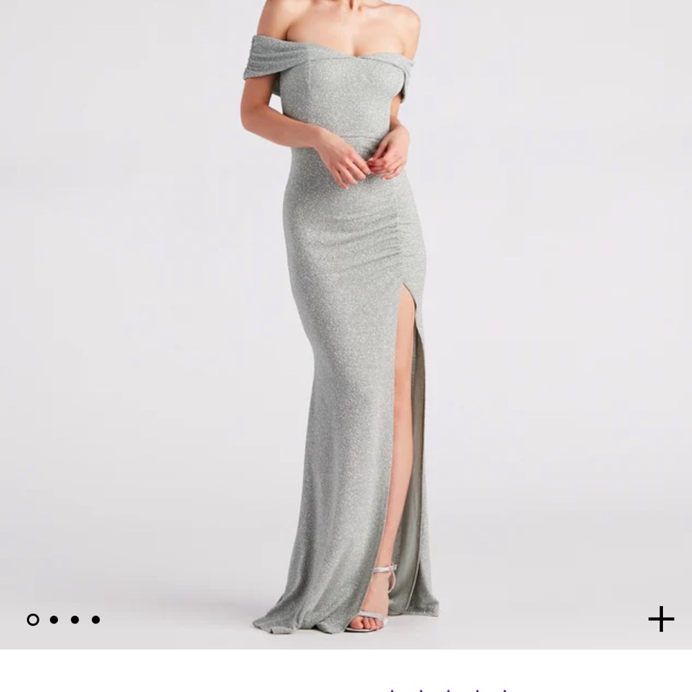 Wedding guest maxi dress sparkles sage green